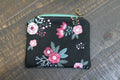 The Little Keeper - Black Floral Coin Purse